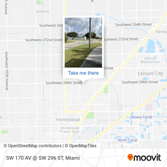 SW 170 AV @ SW 296 ST map