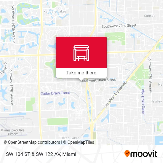 SW 104 ST & SW 122 AV map