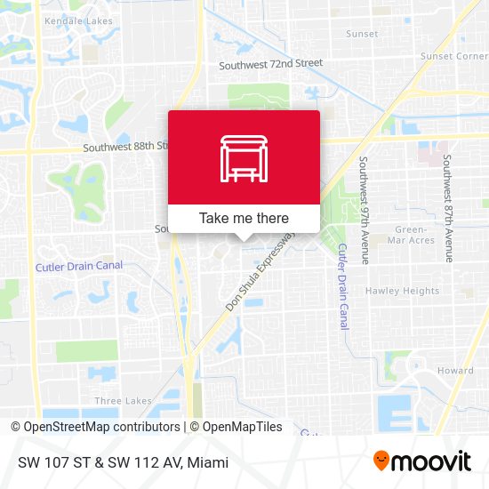 Mapa de SW 107 ST & SW 112 AV