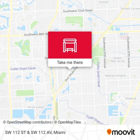 Mapa de SW 112 ST & SW 112 AV