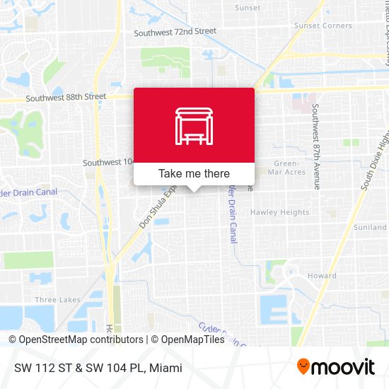 Mapa de SW 112 ST & SW 104 PL