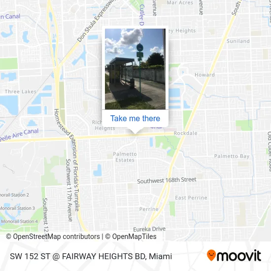 Mapa de SW 152 ST @ FAIRWAY HEIGHTS BD