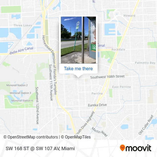 SW 168 ST @ SW 107 AV map