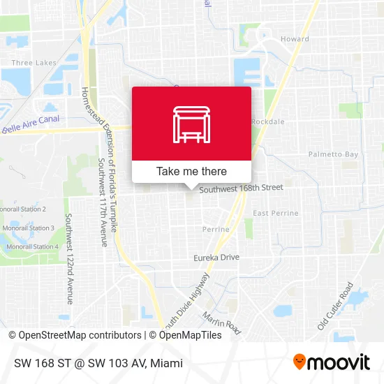 SW 168 ST @ SW 103 AV map