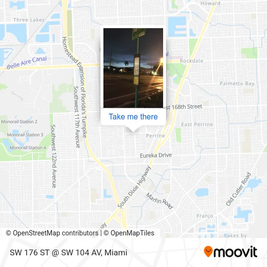 SW 176 ST @ SW 104 AV map