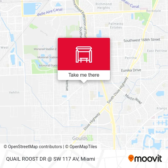 Mapa de QUAIL ROOST DR @ SW 117 AV