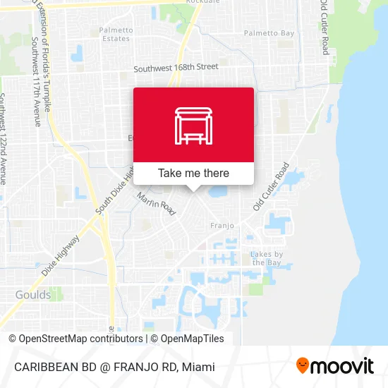 CARIBBEAN BD @ FRANJO RD map