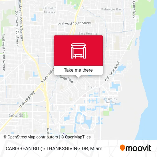 CARIBBEAN BD @ THANKSGIVING DR map