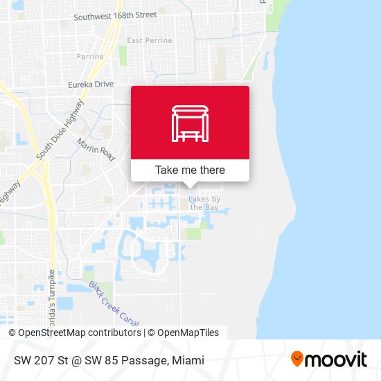 SW 207 St @ SW 85 Passage map