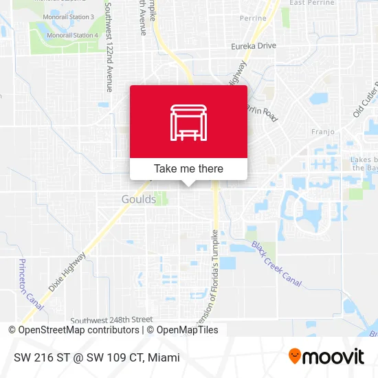 Mapa de SW 216 ST @ SW 109 CT
