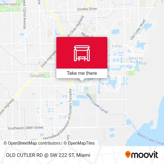 Mapa de OLD CUTLER RD @ SW 222 ST