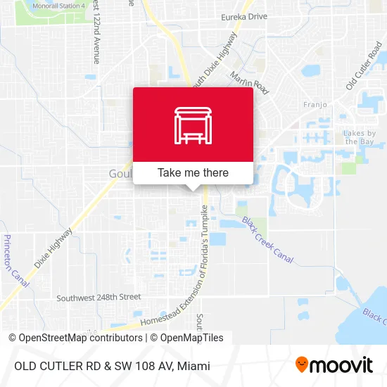 Mapa de OLD CUTLER RD & SW 108 AV