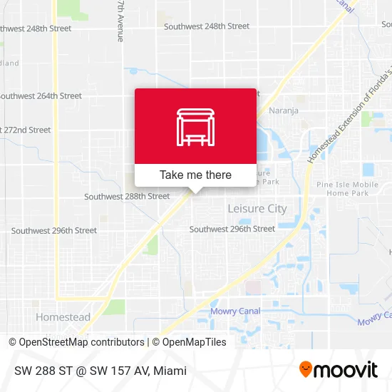 Mapa de SW 288 ST @ SW 157 AV