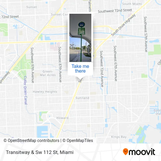 Transitway & Sw 112 St map