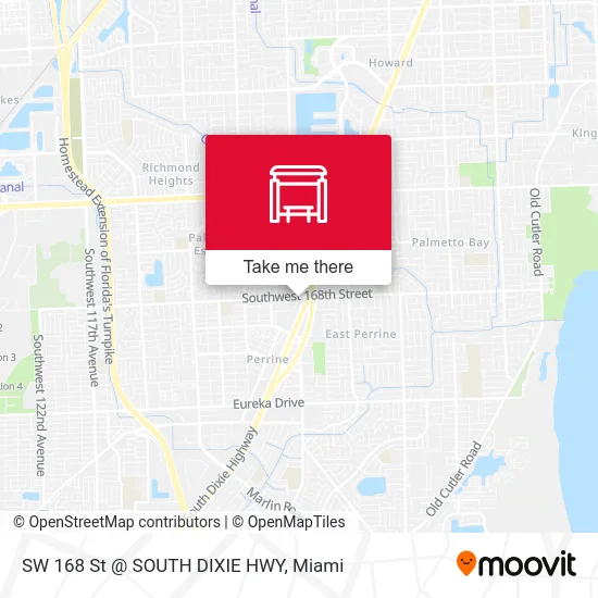 SW 168 St @ SOUTH DIXIE HWY map