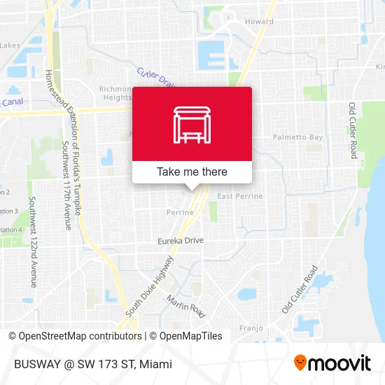 BUSWAY @ SW 173 ST map