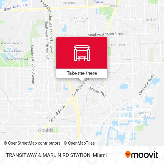 TRANSITWAY & MARLIN RD STATION map