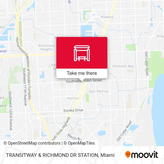TRANSITWAY & RICHMOND DR STATION map