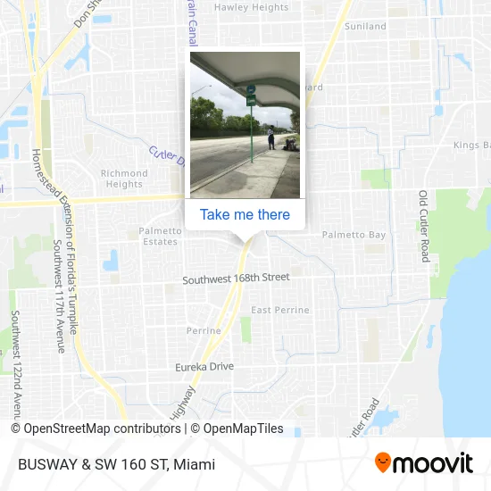 BUSWAY & SW 160 ST map