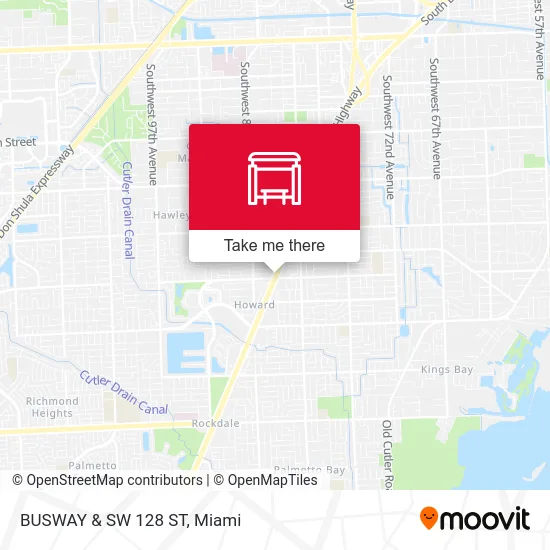 BUSWAY & SW 128 ST map