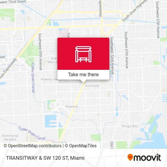 TRANSITWAY & SW 120 ST map