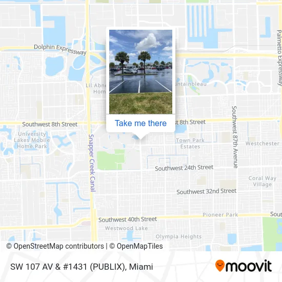 Mapa de SW 107 AV & #1431 (PUBLIX)