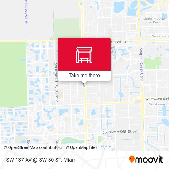 SW 137 AV @ SW 30 ST map