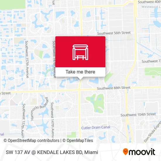 Mapa de SW 137 AV @ KENDALE LAKES BD
