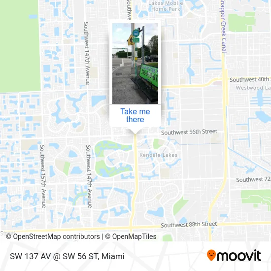 SW 137 AV @ SW 56 ST map
