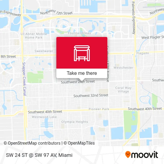 Mapa de SW 24 ST @ SW 97 AV