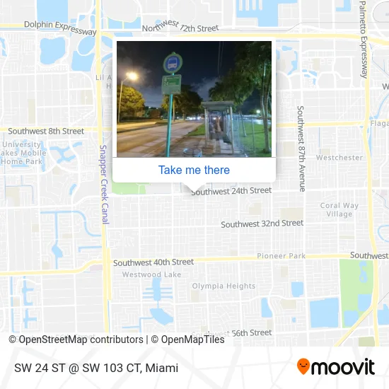 SW 24 ST @ SW 103 CT map