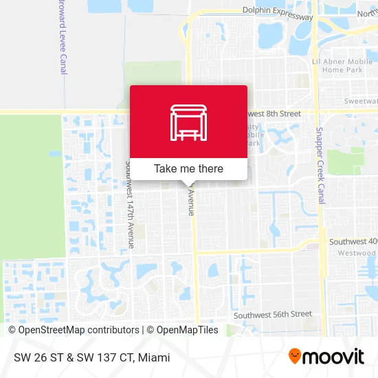 Mapa de SW 26 ST & SW 137 CT