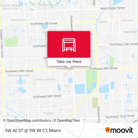 SW 40 ST @ SW 88 CT map