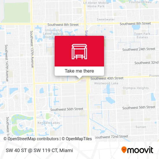 SW 40 ST @ SW 119 CT map