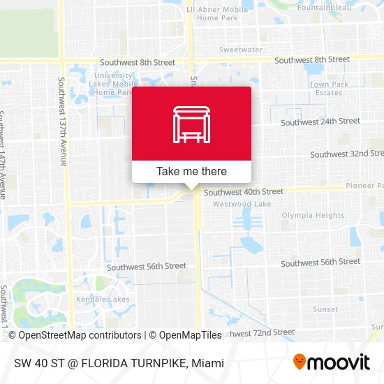 Mapa de SW 40 ST @ FLORIDA TURNPIKE