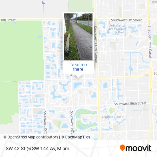 SW 42 St @ SW 144 Av map