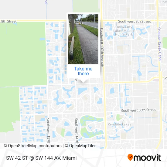 SW 42 ST @ SW 144 AV map