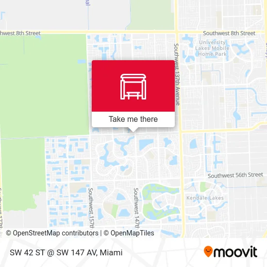 SW 42 ST @ SW 147 AV map