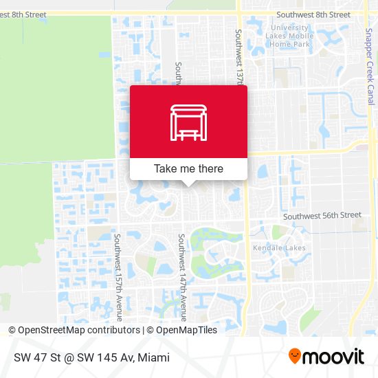 Mapa de SW 47 St @ SW 145 Av