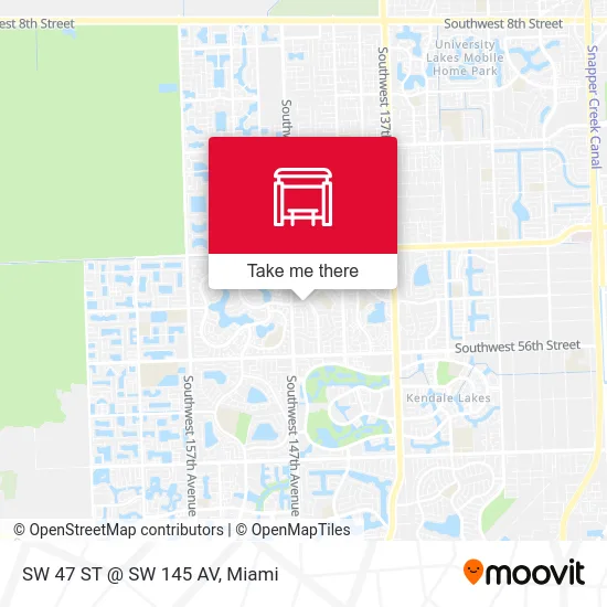 SW 47 ST @ SW 145 AV map