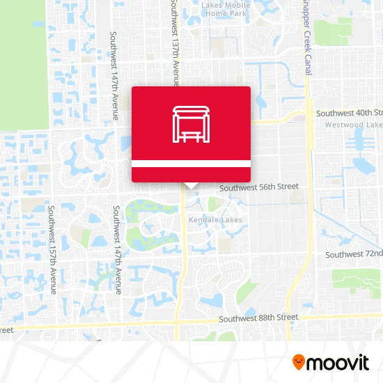 SW 56 ST @ SW 135 AV map