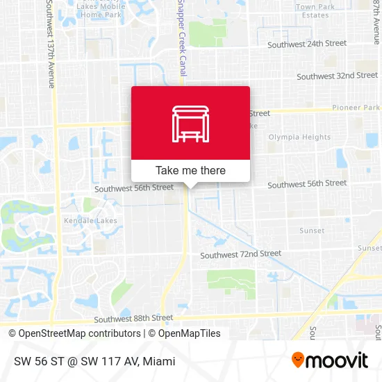 SW 56 ST @ SW 117 AV map
