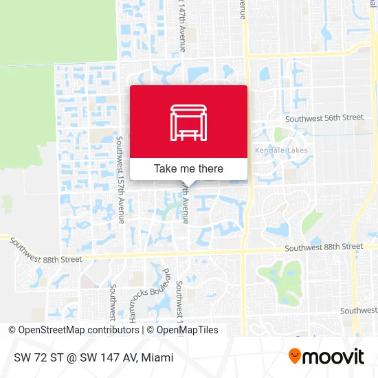 Mapa de SW 72 ST @ SW 147 AV