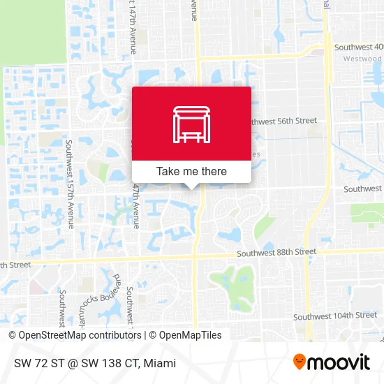 Mapa de SW 72 ST @ SW 138 CT