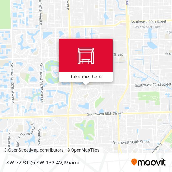 Mapa de SW 72 St @ SW 132 Av