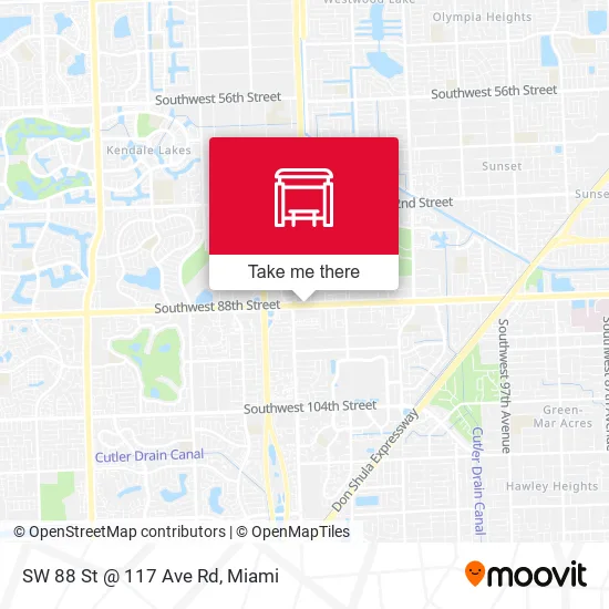 Mapa de SW 88 St @ 117 Ave Rd