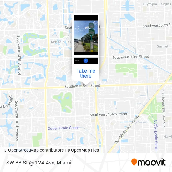 Mapa de SW 88 St @ 124 Ave