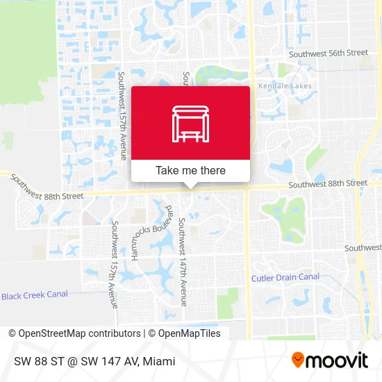 Mapa de SW 88 ST @ SW 147 AV