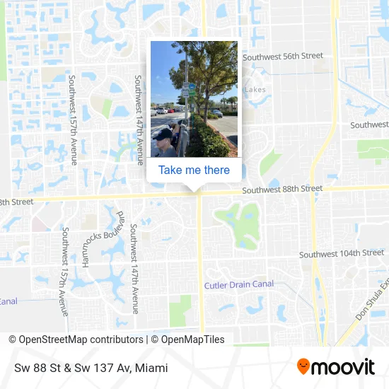 Sw 88 St & Sw 137 Av map