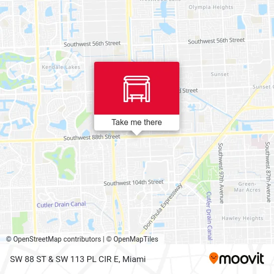 Mapa de SW 88 ST & SW 113 PL CIR E